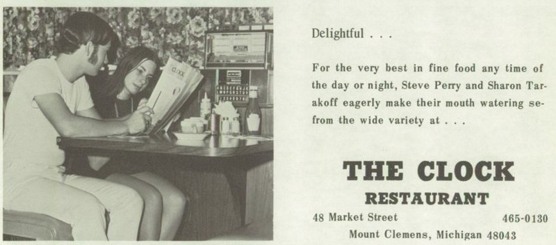 Clock Restaurant - 1971 Yearbook L (newer photo)